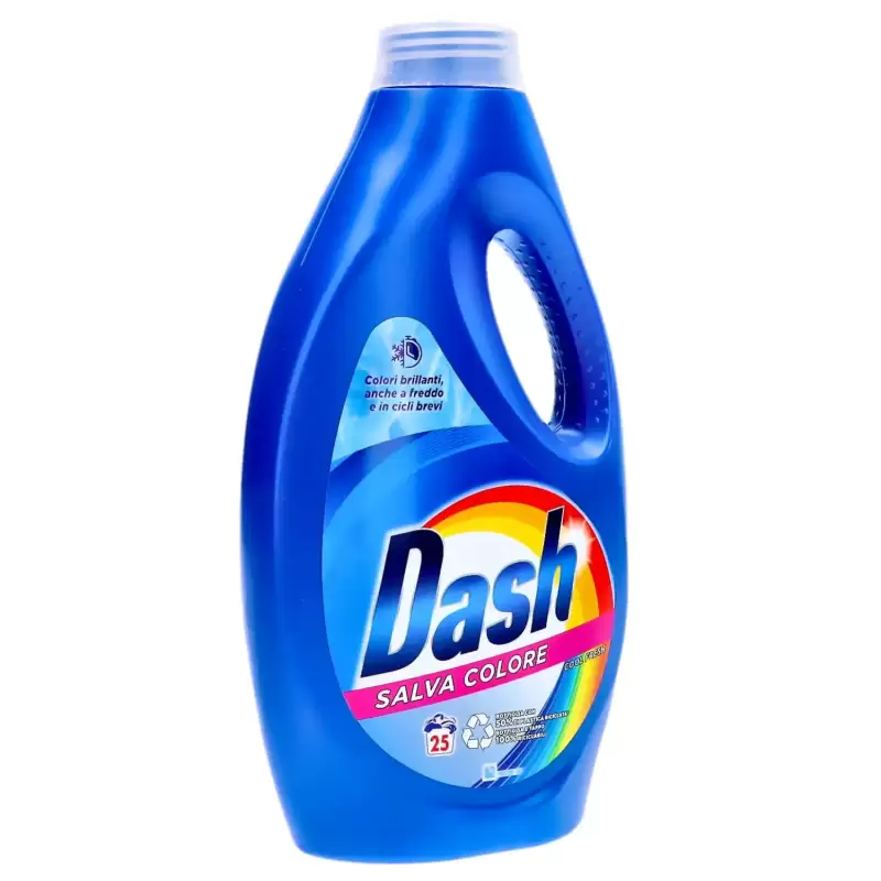 Dash Detergent lichid Automat Colorat 25x2 spalari, 1250 ml Bax 2 buc.